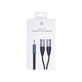 iFi 4.4mm to XLR Cable SE – Balanced to Dual XLR Male Cable | Oxygen-Free Copper Conductors | RFI/EMI Noise Guard | Gold-Plated Connectors | RoHS Compliant