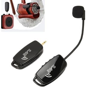 FOSA Erhu Microphone, Violin Microphone Pickup with Noise Reduction, 3.5mm to 6.35mm Adapter, Anti Interference Microphone Pickup for Instruments