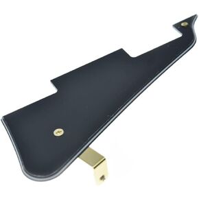 Dopro LP Guitar Pickguard and LP Stainless Steel Bracket with Gold Steel Mounting Screws for USA GB Les Paul Black 3Ply