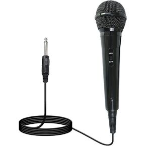 E I F E R Wired Dynamic Microphone with 6.5mm Plug and 2-Meter Cable for Karaoke and Performance