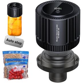 Mason Jar Vacuum Sealer Only for Wide Mouth Mason Jars Vacuum Bags Food Vacuum Storage,Electric Auto-Stop Vacuum Sealer Kit Multifunctional Cordless Canning Vacuum Sealer Machine