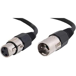 Legrand - C2G XLR Cables, Black XLR Audio Cable, XLR Cables 12ft, XLR to XLR Cable, Male to Female, 1 Count, C2G 40060