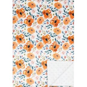 Minky Baby Bed Blanket Newborn Mink Blanket Double Layer with Dotted Backing (Elephant)