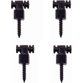 Roller String Tree Guides Retainer (4 pcs) - for Fender Strat Stratocaster Tele Telecaster Electric Guitar (Black)