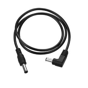 5Pcs Guitar Effect Pedal DC Cable 5.5mm x 2.1mm Power Lead Cord, 60CM Male to Male Power Supply