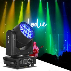 Dreamland Mini Moving Head DJ Lights 7x40W RGBW 4-in-1 Moving Head Light Wash Zoom Beam CTO Stage Lighting Effect with DMX Sound Auto Control for Parties Club Concert Wedding Disco Christmas