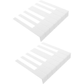 SUPVOX 52Pcs piano white key skin piano key caps piano key veneers piano keyboard new piano keys keyboard piano keyboard accessories piano key tops matte Instrument supplies Acrylic