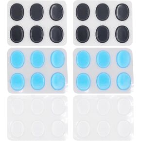 CashBeat 48Pcs Drum Dampeners, Blue Silicone Gel Pads, Soft Drum Silencers Mute for Snare Tom Drums Cymbals, Tone Control Damper Dampening Kit