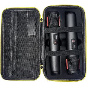 Wireless Microphone Case Specially Design for PartyBox Wireless Microphone, Handheld Dual Mic Travel Bag for JBL PartyBox Wireless Mic Cover-Black(Box Only)