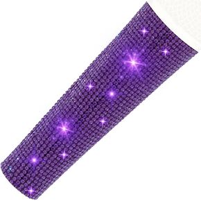 B58 Violet Mic Handle Sleeve fit Universal Wired Microphone SM58LC, Beta 58a, Gitter Crystal Shining on Live Karaoke Party Tours TV Shows (Mic NOT Included)