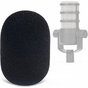 Sound Addicted Windscreen for Rode PodMic - Premium Foam Cover Blocks Out Plosives, Custom Fit for Enhanced Broadcast and Recording Clarity