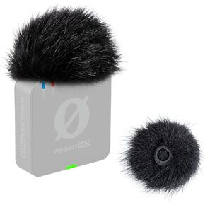 SUNMON Pop Filter for Rode Wireless Pro Microphones, Microphone Cover for Rode Wireless Pro, Fluffy Windscreen for Wind and Background Noise Reduction（2PC）