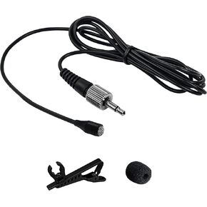 Nady OML-4 Lapel or Lavalier Omni-Directional Microphone with 3.5mm Locking Plug, 4’ Cable, Windscreen, and Clip-Compatible with W-1KU, U-1100, U-2100, DW-11, DW-22, U-41, U-81, 401X, DKW-3, UHF-24