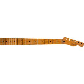 Fender Telecaster Neck, Roasted Maple, Flat Oval, 22 Jumbo Frets, Pau Ferro Fingerboard