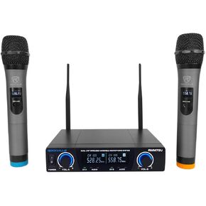 Rockville RWM81U Dual UHF Headset & Guitar Wireless Microphone System w/LCD in Saudi Arabia