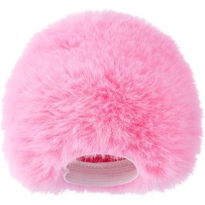 Pop Filter for Blue Yeti Microphone, Pink Mic Foam Cover with Furry Windscreen Muff windshield for Wind and Ambient Noise Reduction