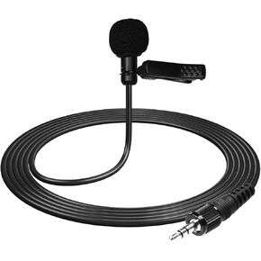 3.9 Feet Lavalier Microphone Omnidirectional Lapel Microphone Compatible with Sony UWP V1 D11 D21, 3.5mm Condenser Recording Mic Lavalier Mic for Wireless Audio Bodypack Transmitter