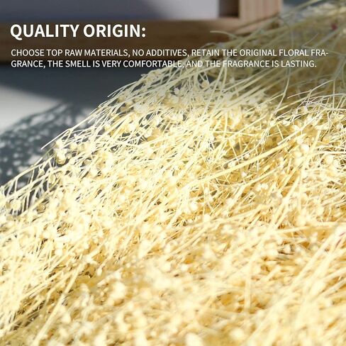 حزم زهرة الجبسوفيلا المجففة من MIHUAGE، نفس الطفل الطبيعي لترتيبات الزفاف DIY ديكورات المنزل 17 بوصة 3 أونصة من الزهور المجففة المحفوظة (أبيض) in Kuwait