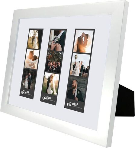إطارات كشك الصور - إطار صور مقاس 8 × 10 مع حصيرة لثلاث صور كشك صور أسود مقاس 8 × 10 إطار كشك صور 3 صور in Kuwait