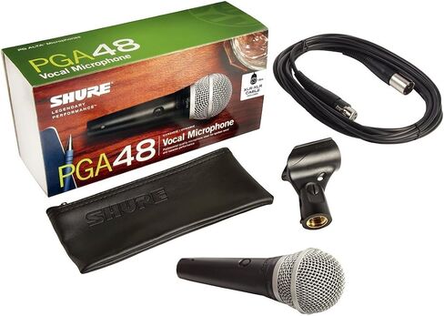 حزمة ميكروفون Shure PGA48 مع حامل MIC Boom وكابل 1/4 بوصة in Saudi Arabia