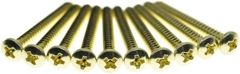 KAISH 10-Pack Phillips Round Head Stainless Steel Tremolo Claw Mounting Screws Trem Bridge Claw Screws for Floyd Rose Original Color in Saudi Arabia