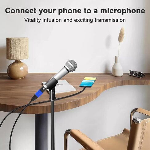 ميكروفون أنثى USB c إلى XLR (6.6FT/1Pack)، كابل أنثى XLR إلى USB c، كابل صوت تسجيل ميكروفون متوافق، متصل بالهاتف الذكي in Kuwait