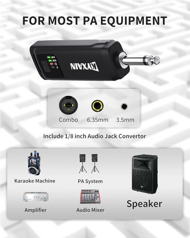 ميكروفونات لاسلكية UHF احترافية لغناء الكاريوكي، ميكروفون محمول معدني مزدوج قابل لإعادة الشحن، وقت عمل 12 ساعة مع جهاز استقبال 100 قدم، ميكروفون لاسلكي للتحدث، الزفاف، الكنيسة، نظام PA in Kuwait