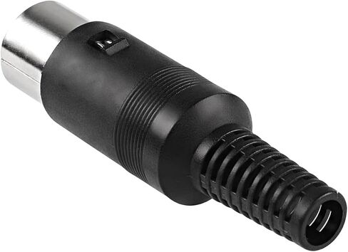 DIN 5-Pin Male Plug Connector, DIN 5 Pin Plug MIDI to Solder Terminals Connector Adapter for DIY Audio Video, Microphone, Amplifiers in Saudi Arabia