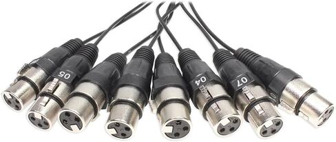 Rockville SX810 8 Channel 10 Foot XLR Snake (Female to Male) in Saudi Arabia