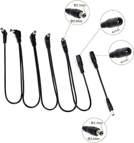 Musiclily Pro UK Standard Guitar محول التيار الكهربائي DC 9V مع كابل سلسلة ديزي 5 طرق وسلك قطبية عكسية لدواسات التأثير in Saudi Arabia
