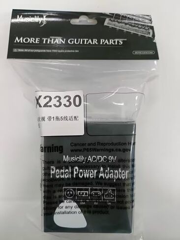 Musiclily Pro UK Standard Guitar محول التيار الكهربائي DC 9V مع كابل سلسلة ديزي 5 طرق وسلك قطبية عكسية لدواسات التأثير in Saudi Arabia