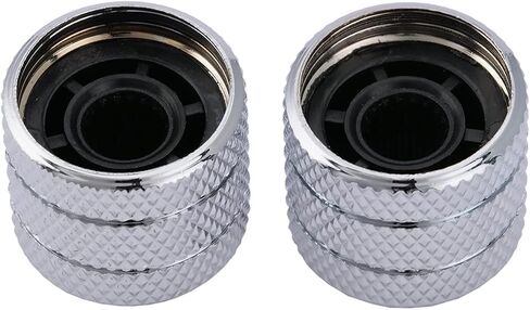 Musiclily Pro Metric Size Steel White Pearl Top Tele Dome Knobs for Import Fender Telecaster Electric Guitar/Precision Bass, Chrome (Set of 2) in Saudi Arabia