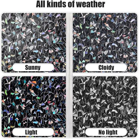 QHY Sunshine Total Blackout Window Film Privacy، فيلم نافذة زجاجي بلوري، لون نافذة أسود، بدون غراء، قابل للفصل، بدون علامات، مناسب للاستخدام المتكرر (أسود، 17.5 بوصة × 78.7 بوصة) in Kuwait