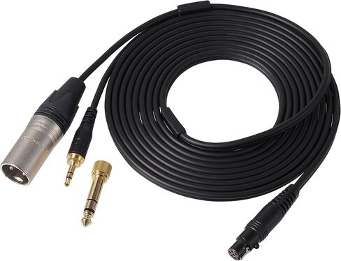 كابل بديل Audio-Technica BPCB2 لجميع سماعات الرأس BPHS2، ذكر 3 دبابيس XLR ومخرجات 1/4 بوصة in Kuwait