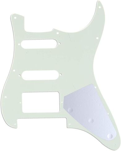 Musiclily Pro باليد اليسرى 11 فتحة على الطراز الحديث Strat HSS جيتار Pickguard لقطع جسر ستراتوكاستر الأمريكي/المكسيكي فلويد روز، 4 طبقات من اللؤلؤ الأبيض in Saudi Arabia
