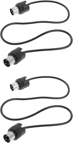SUPVOX 2pcs Instrument bass Cable Right Angle Electric Drum bass Accessories Sound Card USB keypad Audio Equipment Guitar Audio MIDI Extension Cable Keyboard Cable Controller Portable in Kuwait
