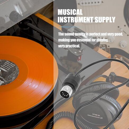 SUPVOX 2pcs Instrument bass Cable Right Angle Electric Drum bass Accessories Sound Card USB keypad Audio Equipment Guitar Audio MIDI Extension Cable Keyboard Cable Controller Portable in Kuwait