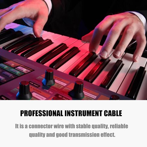 SUPVOX 2pcs Instrument bass Cable Right Angle Electric Drum bass Accessories Sound Card USB keypad Audio Equipment Guitar Audio MIDI Extension Cable Keyboard Cable Controller Portable in Kuwait
