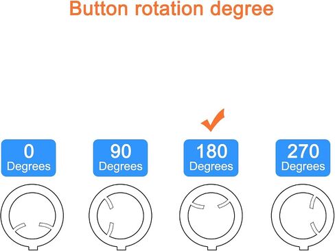 MECCANIXITY Potentiometer Control Knob ABS Guitar Knob for Electric Guitar,Power Amplifiers Stereos,Bass Volume Tone 180 Degrees Rotary Knob 6mm D Type Shaft Black White 10PCS in Kuwait
