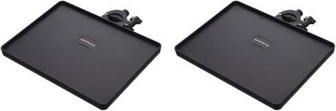 Healifty 2Pcs Clamp On Rack Tray,Microphone Stand Shelf Tray,Microphone Stand Tray for Live Streaming,Karaoke, Recording in Saudi Arabia