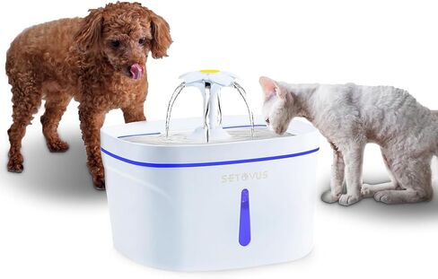 s-etovus فلتر نافورة المياه للقطط، 12 حزمة مرشحات بديلة، فلتر ثلاثي نافورة المياه للحيوانات الأليفة لاستبدال نافورة الحيوانات الأليفة التلقائية 84oz نافورة مياه للقطط ونافورة للكلاب in Kuwait