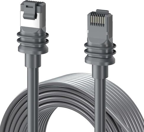 كابل Starlink Gen 3، كابل Starlink Mini، CAT6 25M/82FT كبل V3 قياسي بديل، كابل Starlink القياسي Gen3 Ethernet، كابل مقاوم للماء IP67 خارجي رمادي (82FT/25M) in Kuwait