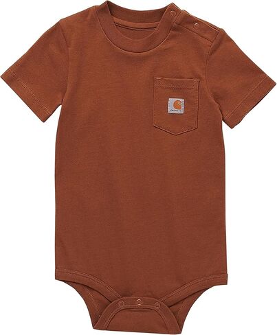 Carhartt Unisex Baby Short-sleeve Bodysuit Pocket T-shirt Onesie in Saudi Arabia