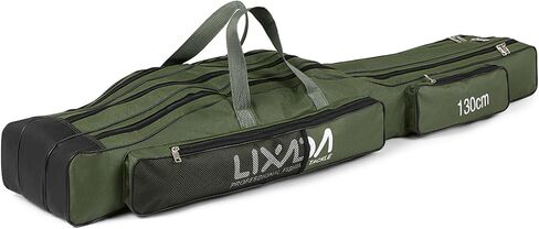 LIXADA Fishing Rod Case, 3 Layers Oxford Fishing Rod Bag, Portable Foldable Fishing Pole Bag, Fishing Rod Carrier Fishing Tackle Storage Bag Travel Carry for Fishing Gear & Equipment in Saudi Arabia