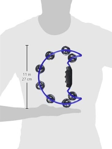 Stagg TAB-2 RD Plastic Cutaway Tambourine with 16 Jingles, Red, inch in Saudi Arabia
