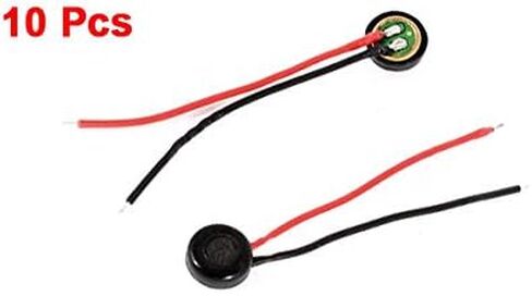 uxcell Dual Wire Leads Electret Condenser Microphone Pick-up 4mm x 2mm (Pack of 10) in Saudi Arabia