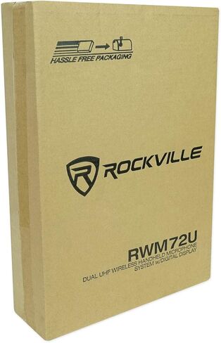 Rockville RWM81U سماعة رأس UHF مزدوجة ونظام ميكروفون لاسلكي للجيتار مع شاشة LCD in Saudi Arabia