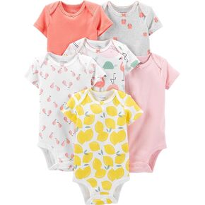 Simple Joys by Carter's baby-girls 6-pack Short-sleeve Bodysuit