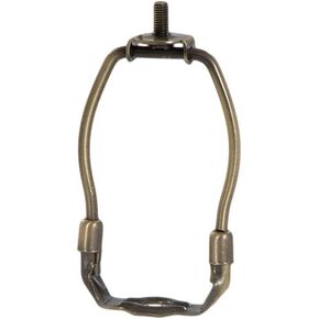 B&P Lamp® 6 Inch Heavy Duty Lamp Harp, Antique Brass Finish