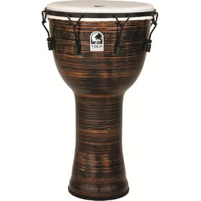 Toca TF2DM-14SCB Freestyle II Mechanically Tuned 14-Inch Djembe with Bag - Copper Spun Finish